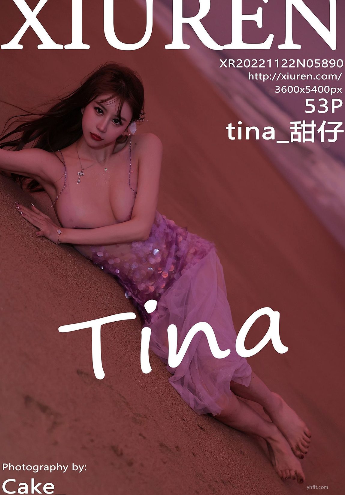 ɫȹ [xiurenд] ǰ͹  No.5890 tina ɳ̲ ģ   P.3